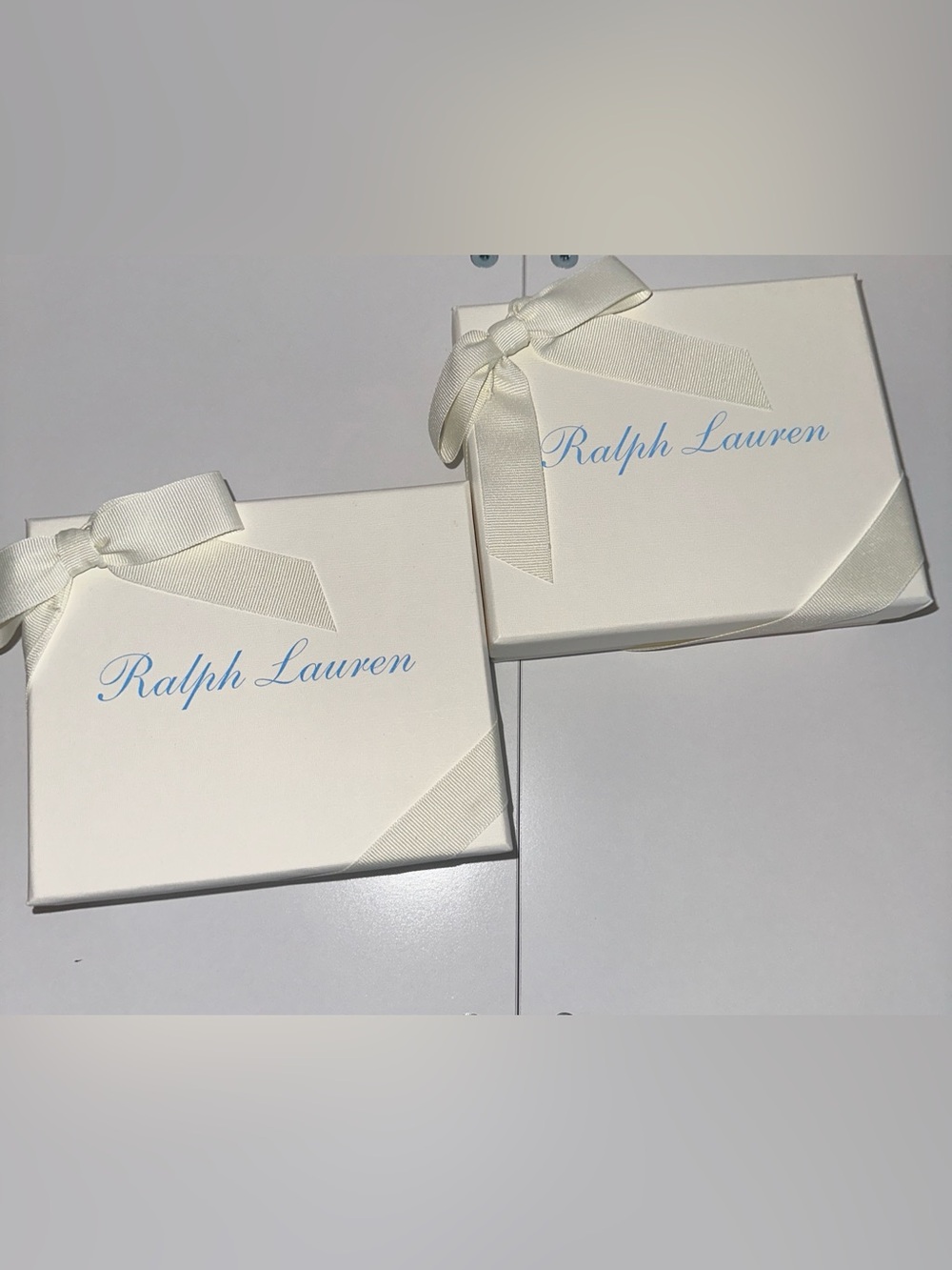 RALPH LAUREN 2 Genuine Gift Presentation Box & Logo Tissue Paper